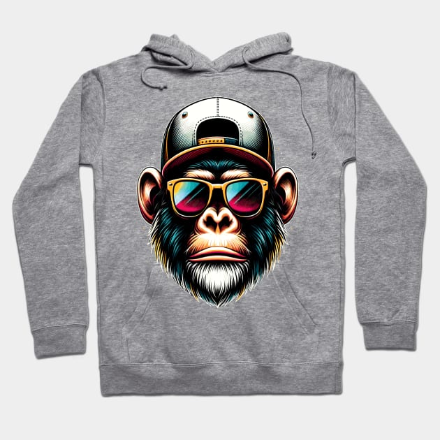 Cool Monkey Hoodie by Graceful Designs